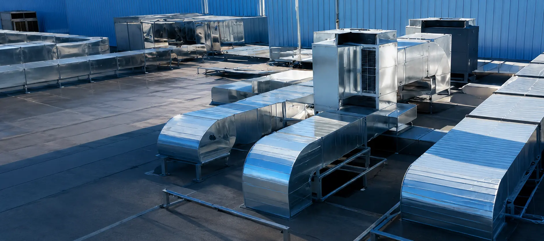 Sistema de ductos de climatización industrial
